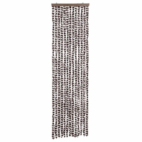 vidaXL Fliegenvorhang Beige und Braun 56x200 cm Chenille