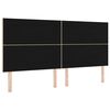 vidaXL Kopfteil Creme 200 cm Stoff