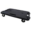 vidaXL Transportroller 3 Stk. Schwarz 58x38x12 cm Polypropylen