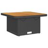vidaXL 3-tlg. Garten-Lounge-Set mit Kissen Schwarz Poly Rattan