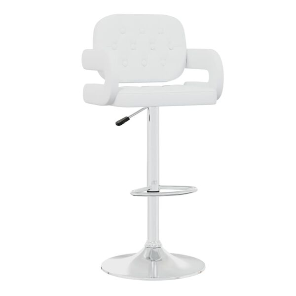vidaXL Barhocker 2 Stk. Wei&szlig; Kunstleder