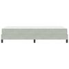 vidaXL Boxspringbett mit Matratze Hellgrau 100 x 210 cm Stoff