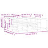 vidaXL Couchtisch Grau Sonoma 121x121x40 cm Holzwerkstoff