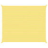 vidaXL Sonnensegel Gelb und Wei&szlig; 6 x 5 m 100 % Polyester Oxford