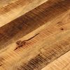 vidaXL Tischplatte &Oslash; 80x2,5 cm Rund Raues Massives Mangoholz
