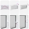 vidaXL Kellerfenster "RISOR" 110x50 cm Drehkipp DIN Links Anthrazit