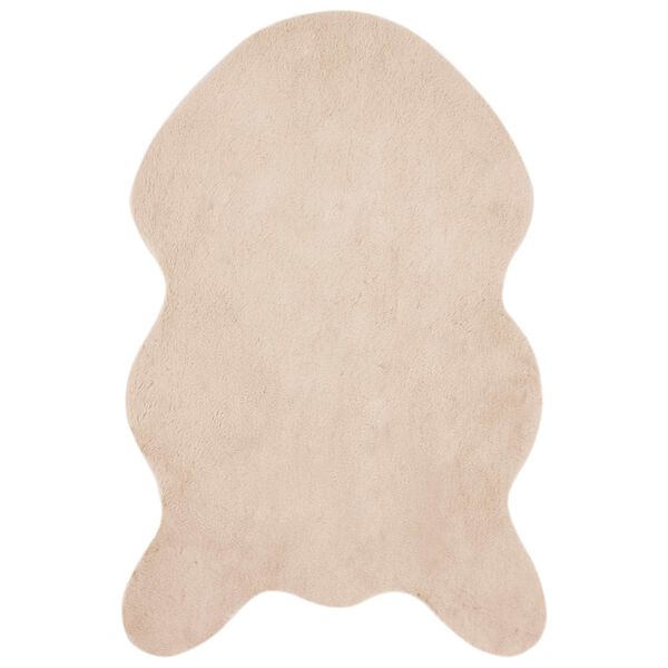 vidaXL Kunstfell Hasen Teppich Olite Taupe 60 x 90 cm Polyester