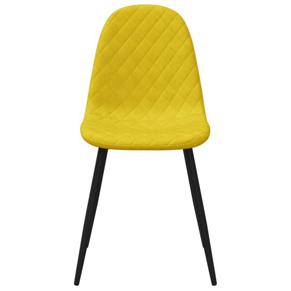 vidaXL Esszimmerstühle 4 Stk. Senfgelb Samt