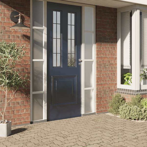 vidaXL Fensterfolie Statisch Matt Grau 60x500 cm PVC