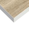 vidaXL Schweberegale 4 Stk. Eichen-Optik und Wei&szlig; 23x23,5x3,8 cm MDF
