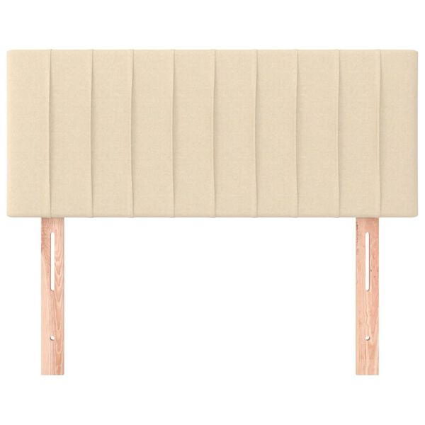 vidaXL Kopfteil Creme 80x5x78/88 cm Stoff