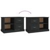vidaXL TV-Schrank Schwarz 73x35,5x47,5 cm Holzwerkstoff