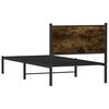 vidaXL Metallbett ohne Matratze R&auml;uchereiche 90x190 cm