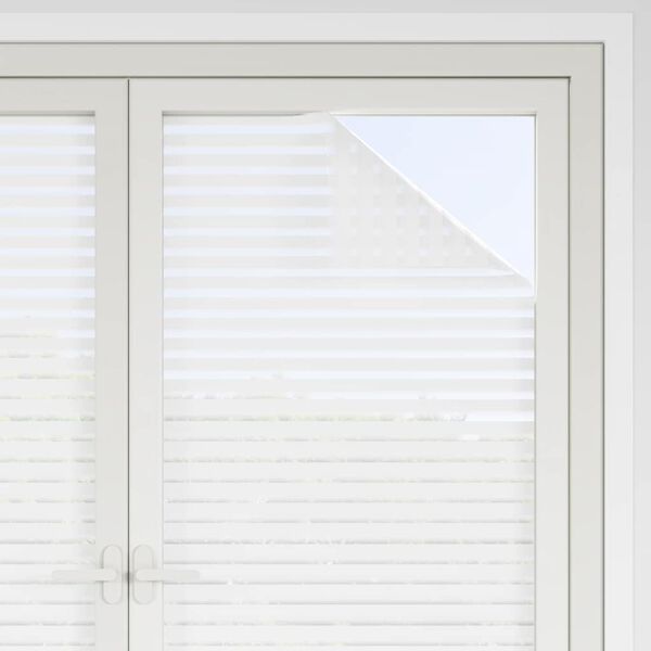 vidaXL Fensterfolien 4 Stk. Matt Streifenmuster PVC