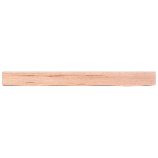 vidaXL Wandregal Hellbraun 100x10x2 cm Massivholz Eiche Behandelt