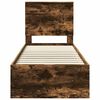 vidaXL Bettrahmen Ger&auml;ucherte Eiche 75 x 190 cm Ingenieurs Holz
