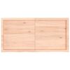 vidaXL Waschtischplatte 120x60x(2-4) cm Massivholz Unbehandelt