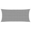 vidaXL Sonnensegel Anthrazit und Wei&szlig; 2 x 4,5 m HDPE