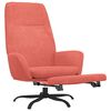vidaXL Relaxsessel mit Fu&szlig;st&uuml;tze Rosa Samt