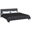 vidaXL Sommerdecke Schwarz 200 x 200 cm Satin und Mikrofaser