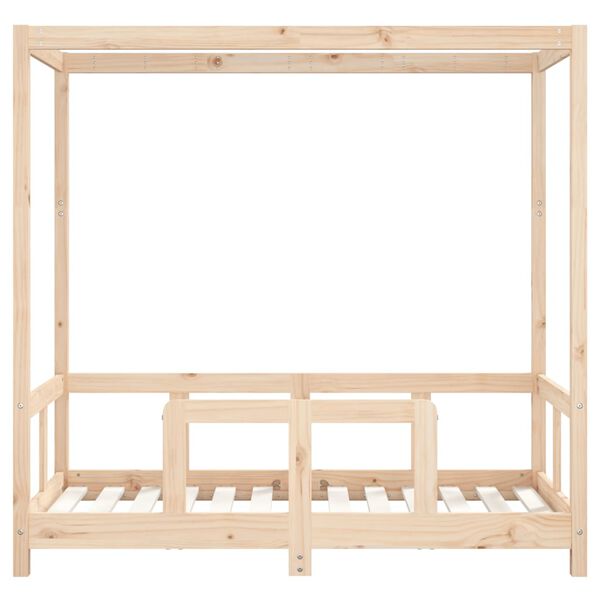vidaXL Kinderbett 70x140 cm Massivholz Kiefer