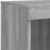 vidaXL Sideboard mit LED-Leuchten Grau Sonoma 202x37x100 cm