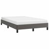 vidaXL Bettgestell ohne Matratze Grau 120x190 cm Kunstleder