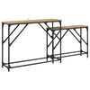 vidaXL Konsolentisch 2 Stk. Artisan-Eiche 100 x 28 x 75 cm