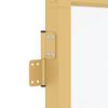 vidaXL Innent&uuml;r Schlank Golden 93x201,5 cm Hartglas und Aluminium