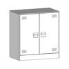 vidaXL Sideboard Rosa 67x39x73 cm Stahl