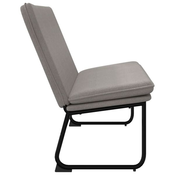 vidaXL Sitzbank Taupe 100x75x76 cm Stoff