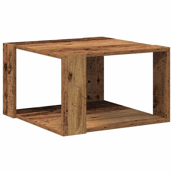 vidaXL Couchtisch Altholz 51,5 x 51,5 x 30 cm Holzwerkstoff