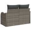 vidaXL Gartensofa Grau 121 x 62 x 69cm Poly-Rattan
