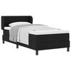 vidaXL Boxspringbett mit Matratze Schwarz 100 x 200 cm Stoff