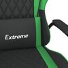 vidaXL Gaming-Stuhl mit Massagefunktion Schwarz und Gr&uuml;n Kunstleder