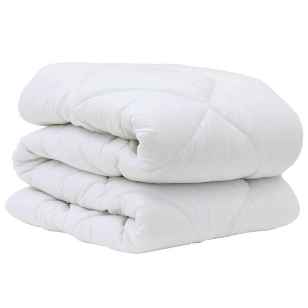 vidaXL Winterbettdecke Wei&szlig; 240 x 222 x 5 cm Polyester