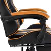 vidaXL Gaming-Stuhl mit Fu&szlig;st&uuml;tze Orange Kunstleder