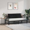 vidaXL R&uuml;ckenkissen Schwarz 140 x 19 x 50 cm Stoff