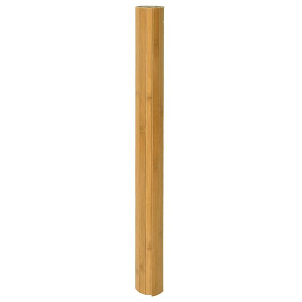 vidaXL Teppich Rechteckig Natur 80x500 cm Bambus