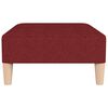 vidaXL Fu&szlig;hocker Weinrot 78x56x32 cm Stoff