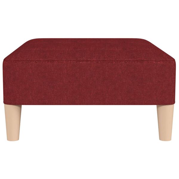 vidaXL Fu&szlig;hocker Weinrot 78x56x32 cm Stoff
