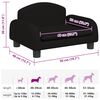 vidaXL Hundebett Schwarz 50x40x30 cm Stoff