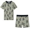 Kinderpyjama mit Kurzen &Auml;rmeln Hellkhaki 92
