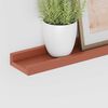 vidaXL Wandregal mit Regal 4 pcs Rot 115 x 9 x 3 cm Holzwerkstoff