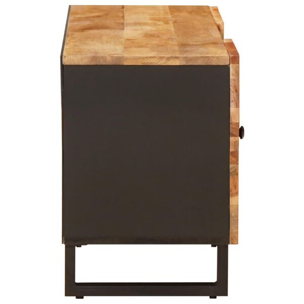 vidaXL TV-Schr&auml;nk mit Regal Braun 105 x 33 x 46 cm Massivholz Mango