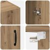 vidaXL Wandschrank 2 pcs Artisan-Eiche 69,5 x 34 x 90 cm Holzwerkstoff