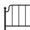 vidaXL Kopfteil Metall Schwarz 193 cm