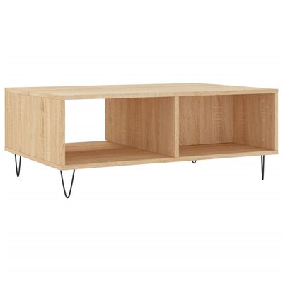 vidaXL Couchtisch Sonoma-Eiche 90x60x35 cm Holzwerkstoff