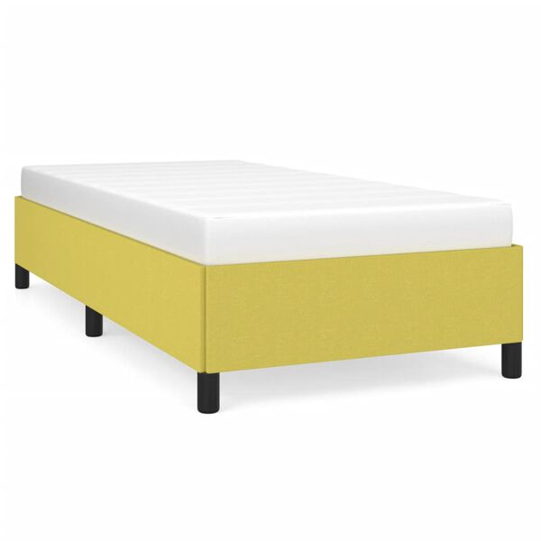 vidaXL Bettgestell Gr&uuml;n 90x190 cm Stoff