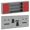 vidaXL Werkzeugschrank-Set 6 pcs Rot Pulverbeschichteter Stahl